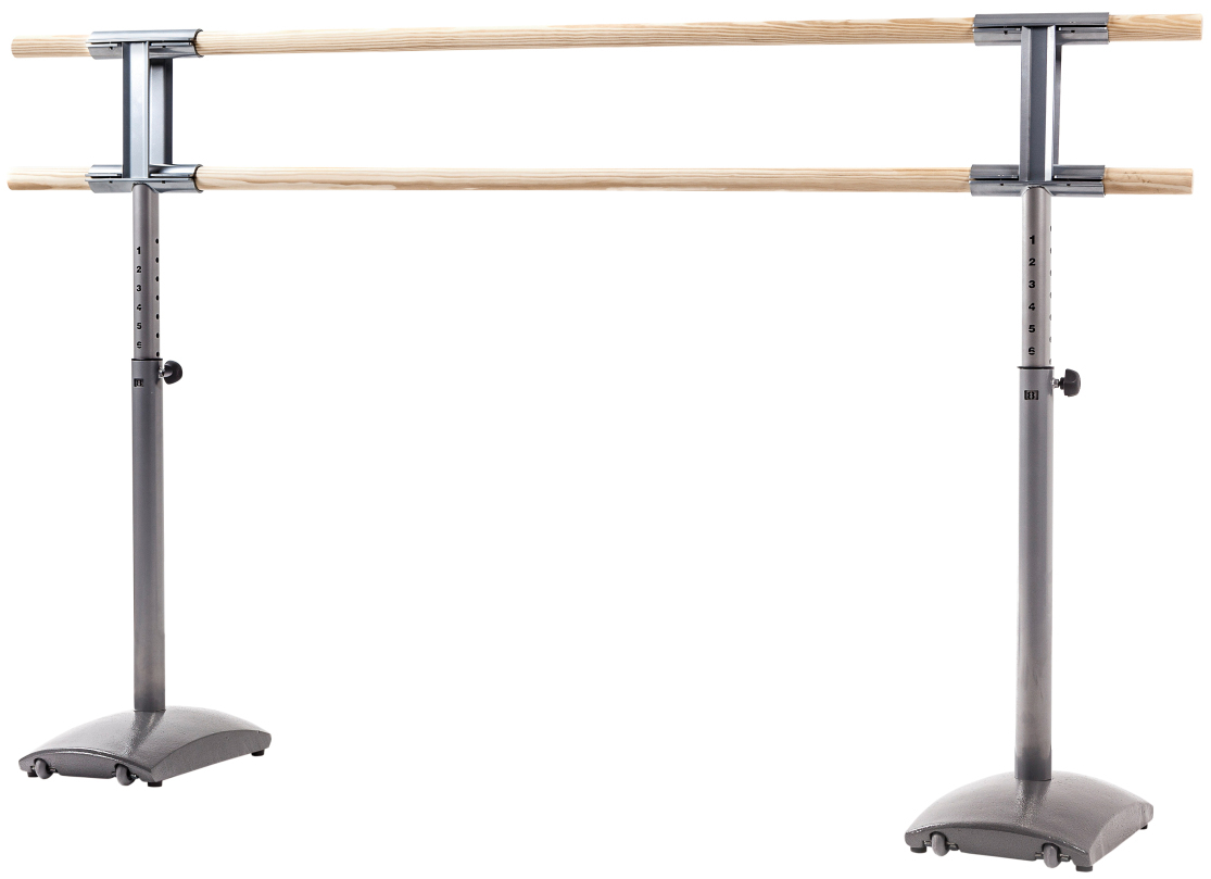 Mobile Double Ballet Barre ROYAL, height adjustable
