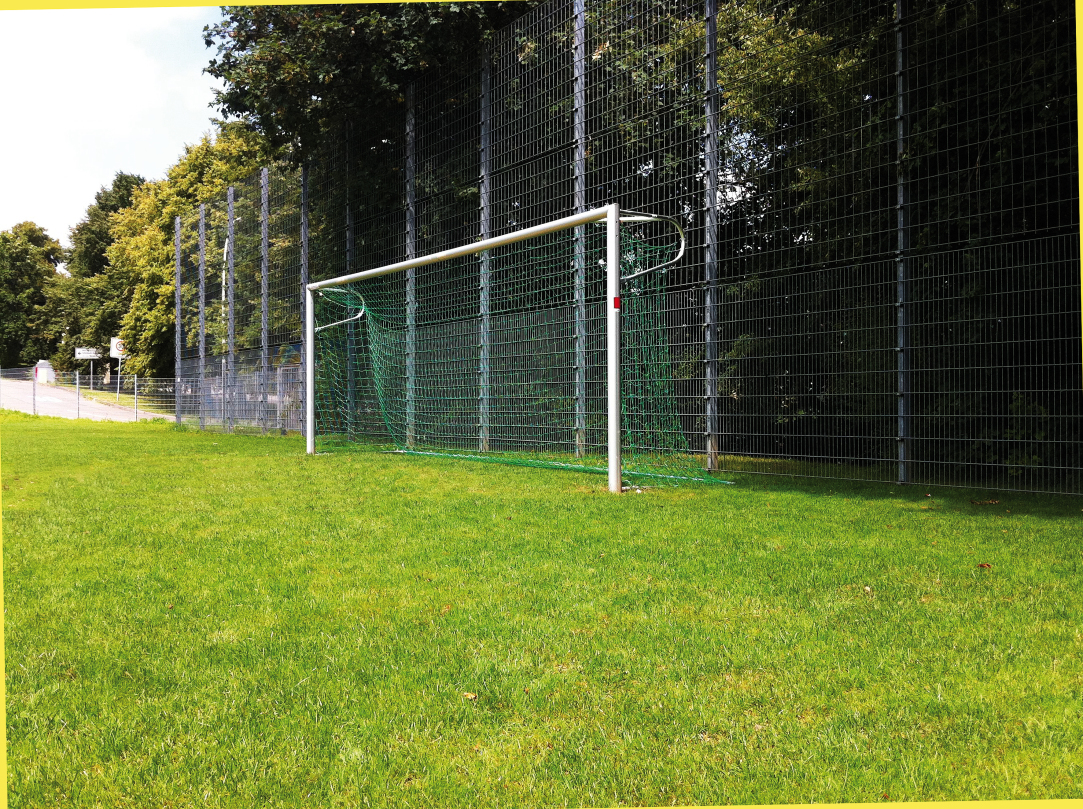 Kübler Sport® Soccer Goal STADIUM, corner welded, with P-net brackets
