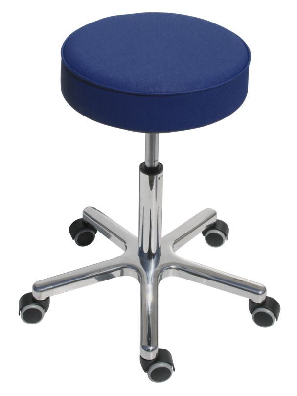 Lotz® Swivel Stool Aluminum with Double Casters