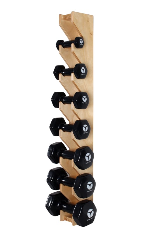 Kübler Sport® wall mount with fist dumbbells 0.5 - 5.0 kg