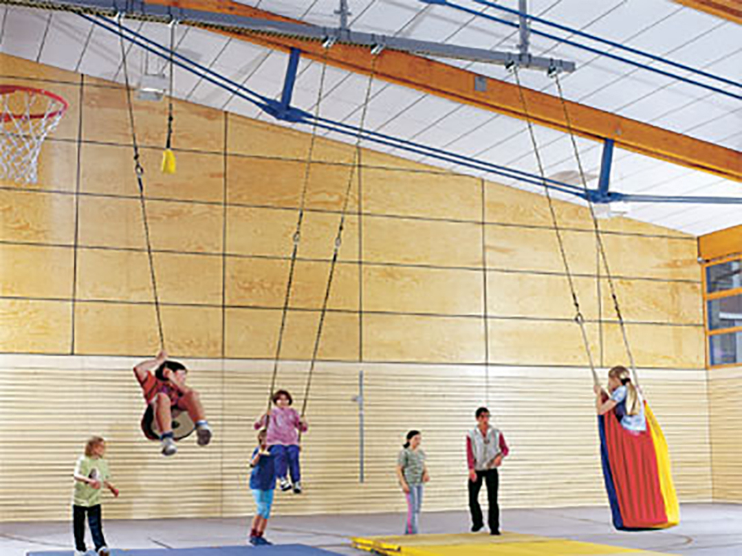 Corner pulley for 3 pairs of VSK ropes