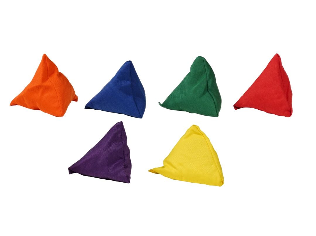 tanga sports® Pyramid Bean Bags, Set of 6