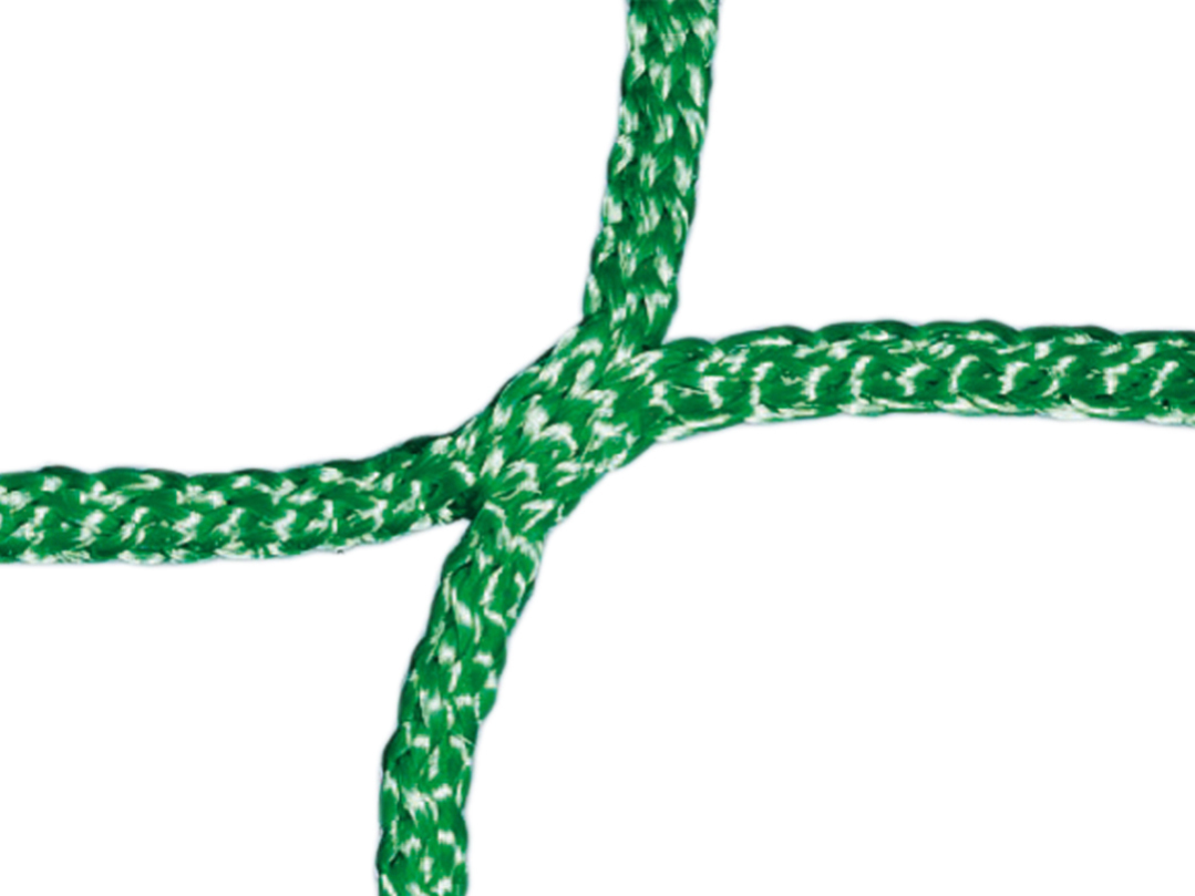 Soccer goal net, solid color, with square meshes