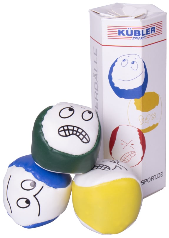 Kübler Sport® Juggling Balls Set of 3, Ø 50 mm, 50 g