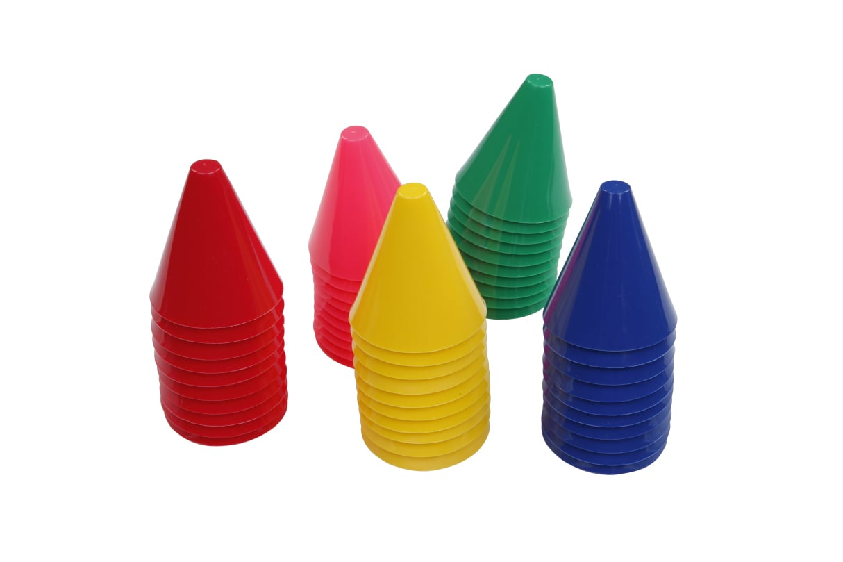 tanga sports® Mini-Soft Marker Cones 50-Piece Set