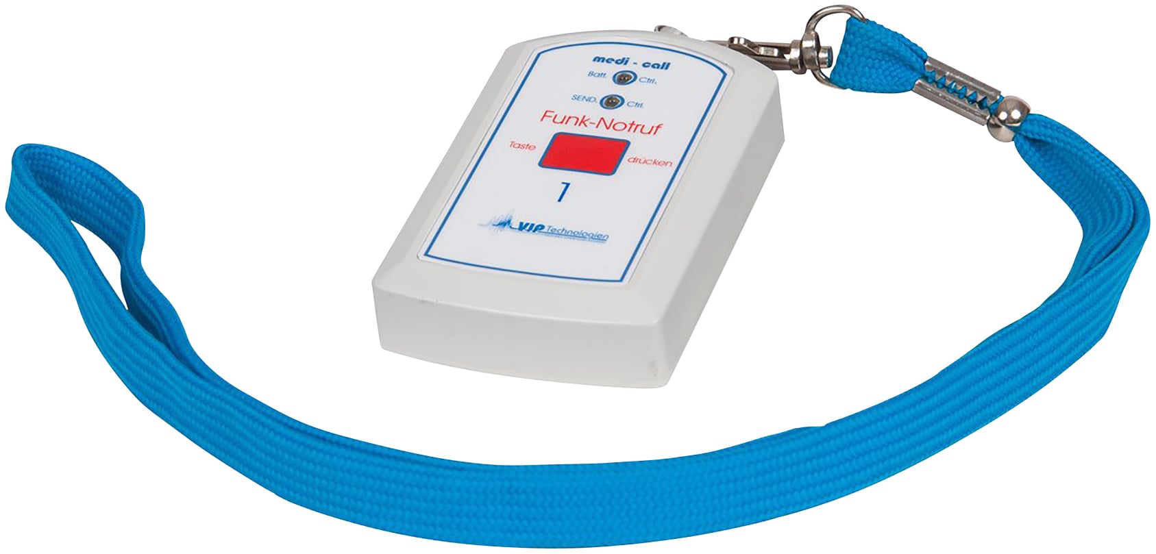 Shoulder strap for emergency call system medi-call