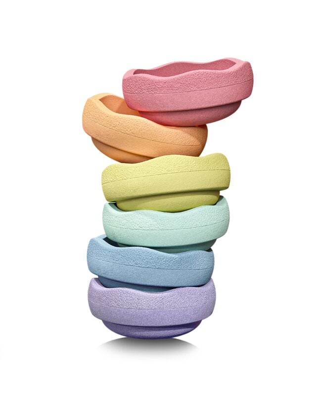 Stapelstein® Original Rainbow Pastel, 6-piece set