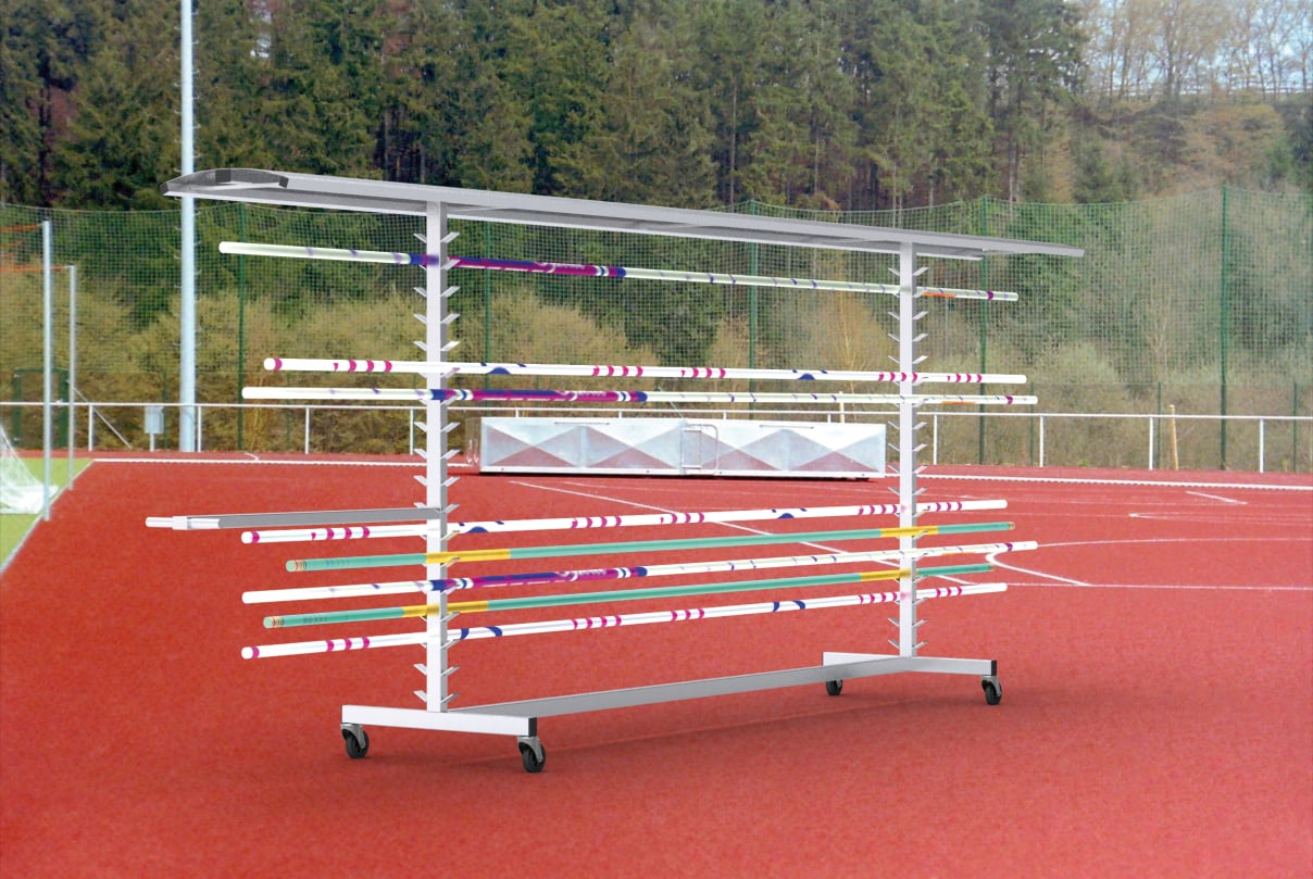 Mobile Storage Rack for Jumping Bars