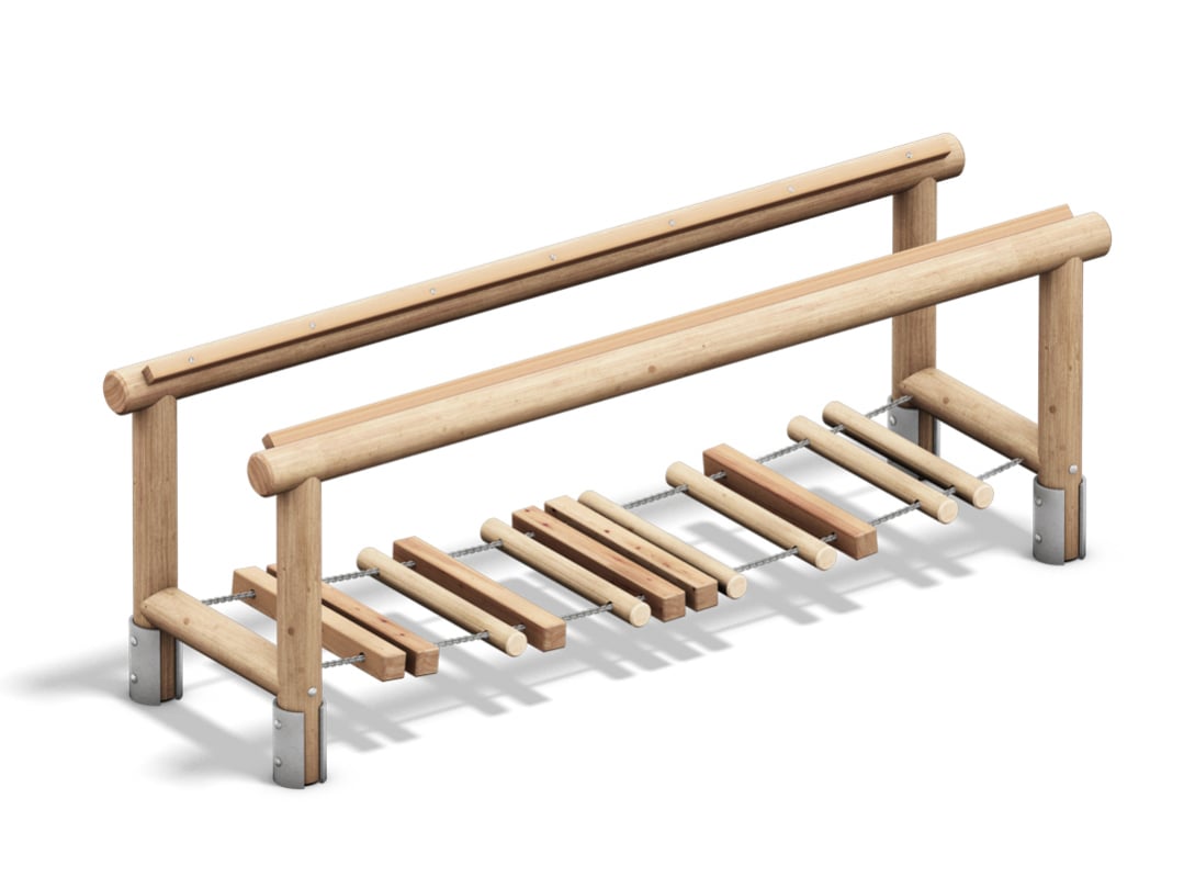 PLAYPARC® Balancing & Climbing Park Element Suspension Bridge