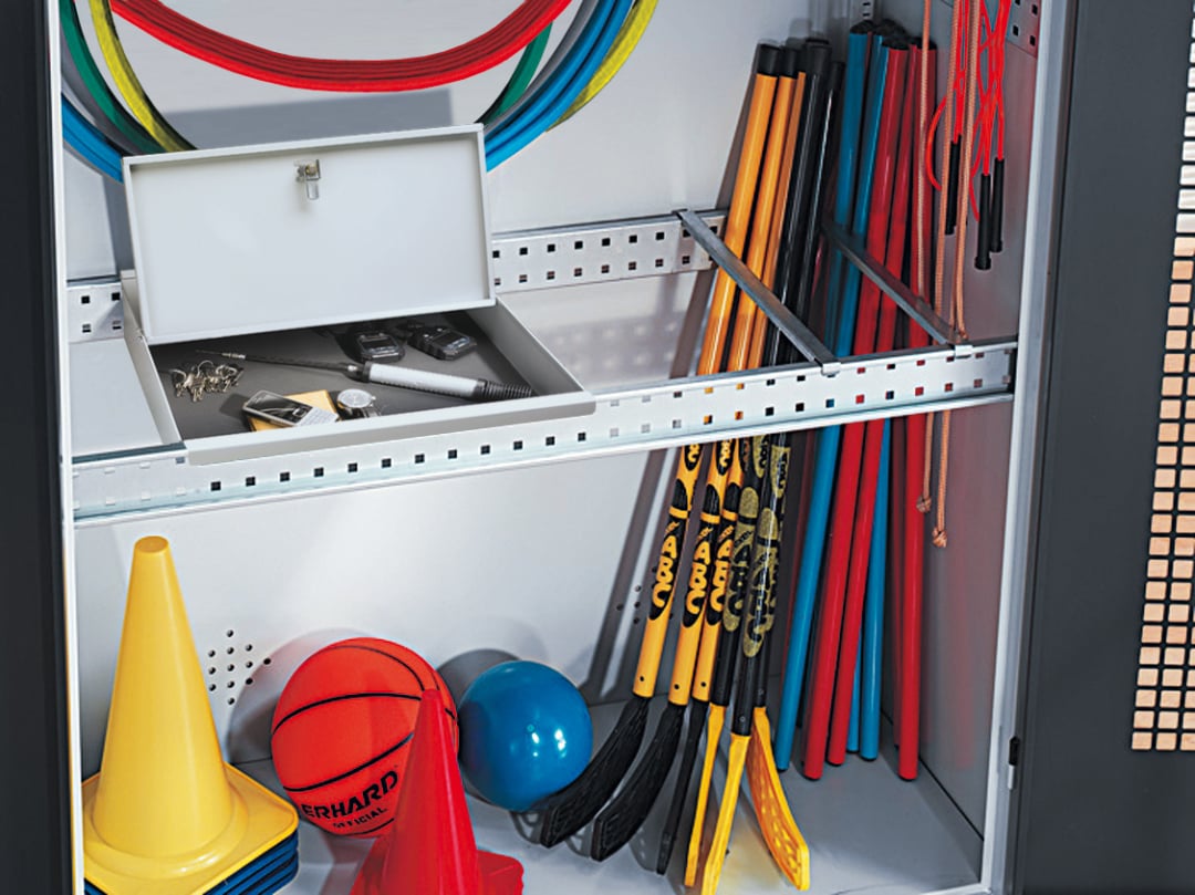 Lockable storage compartment