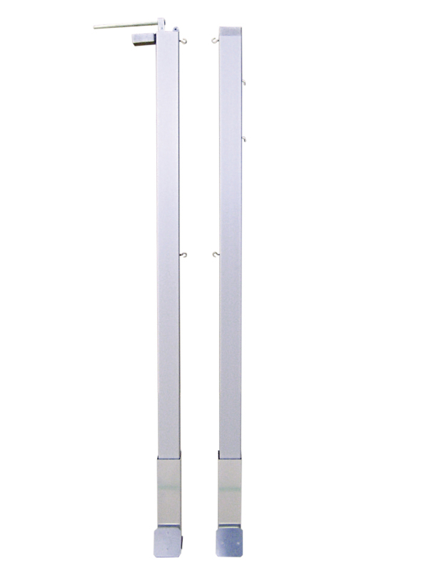 Badminton posts with internal tensioning mechanism