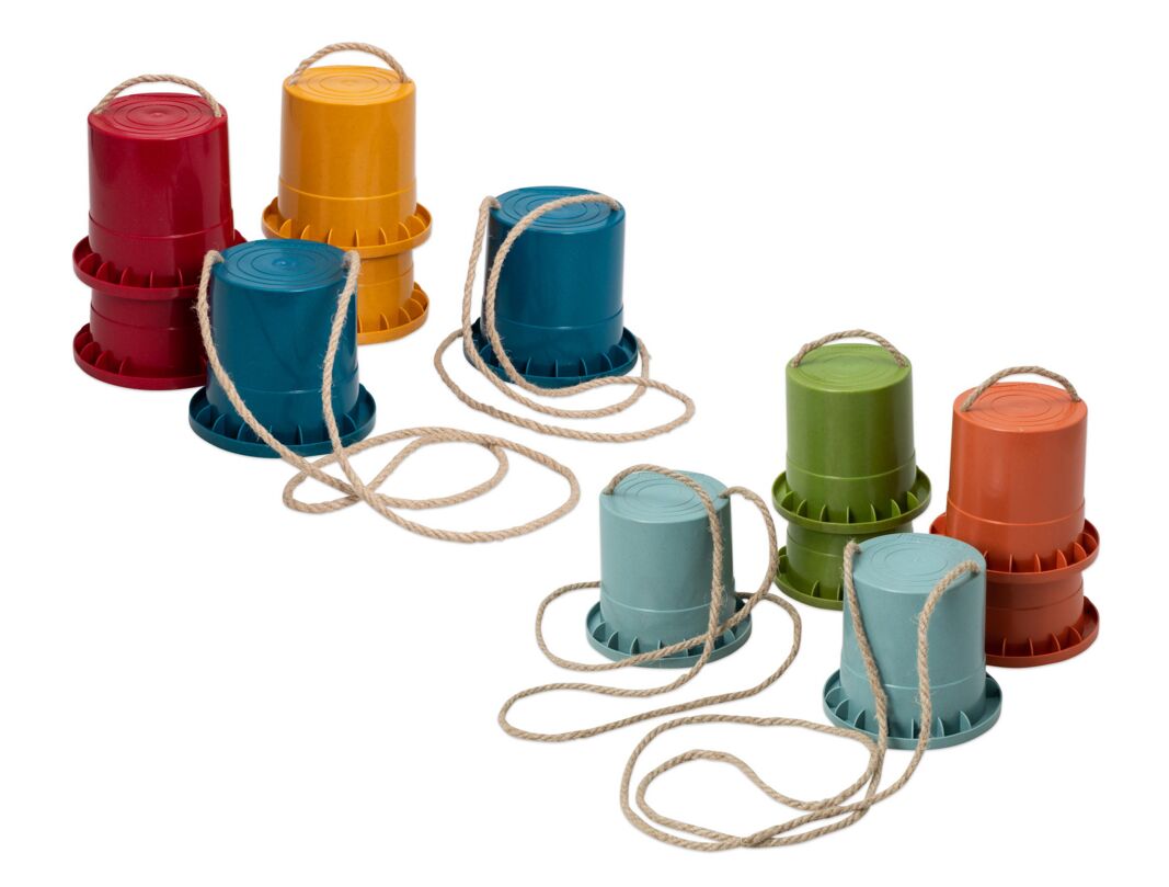 Bio-pot stilts made from renewable raw materials