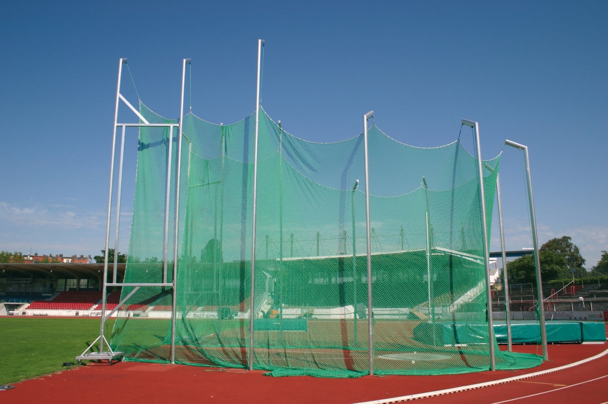 Discus & Hammer Throw Safety Nets in Ground Sleeves 7 to 10 m