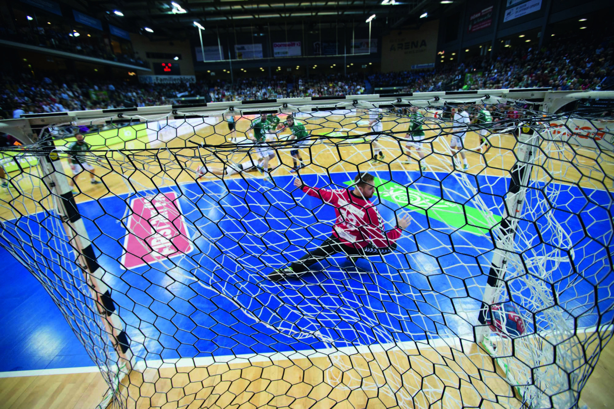 Camera optimized Handball goal net