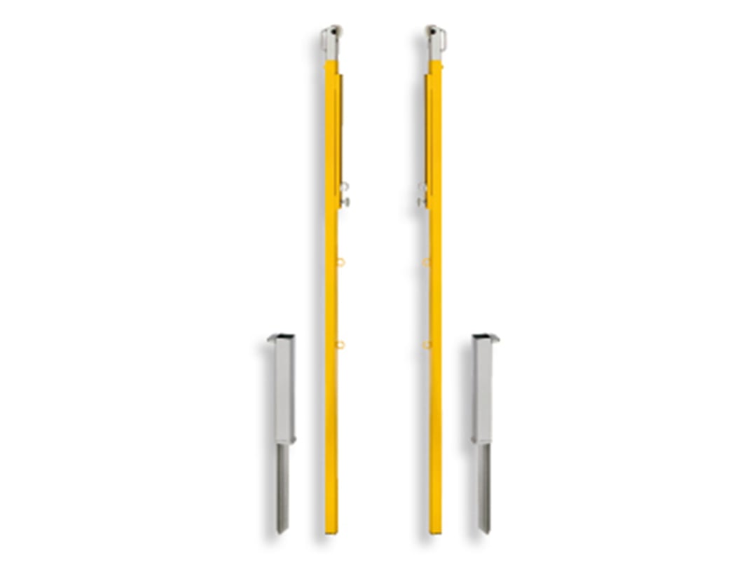 Faustball stand for grass fields