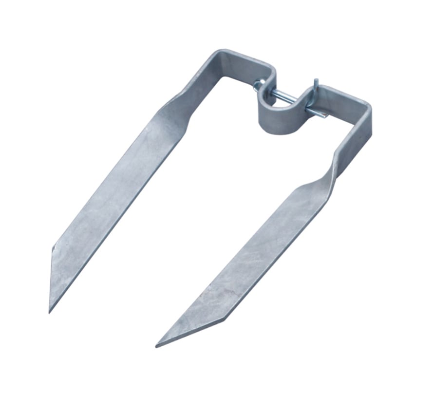 Ground anchor for driving in.