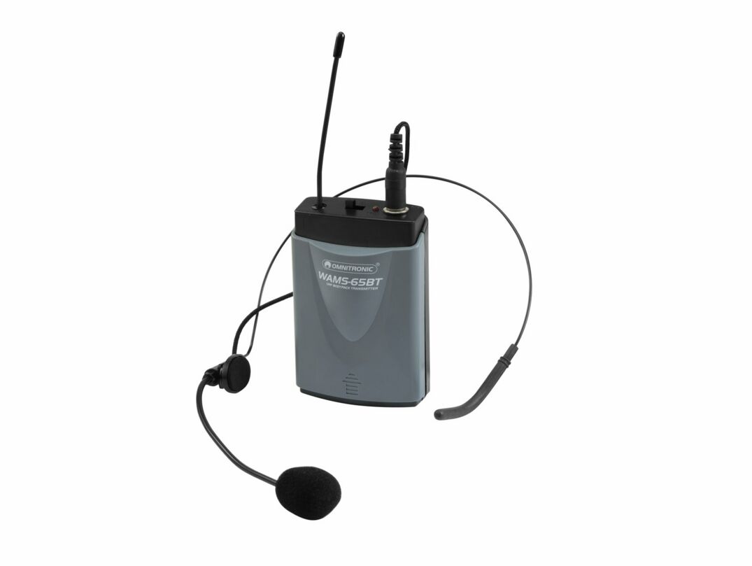 OMNITRONIC WAMS-65BT Pocket Transmitter with Headset