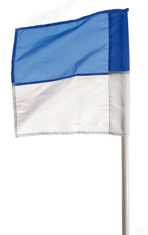 Liski® Bi-colored corner flag for boundary poles