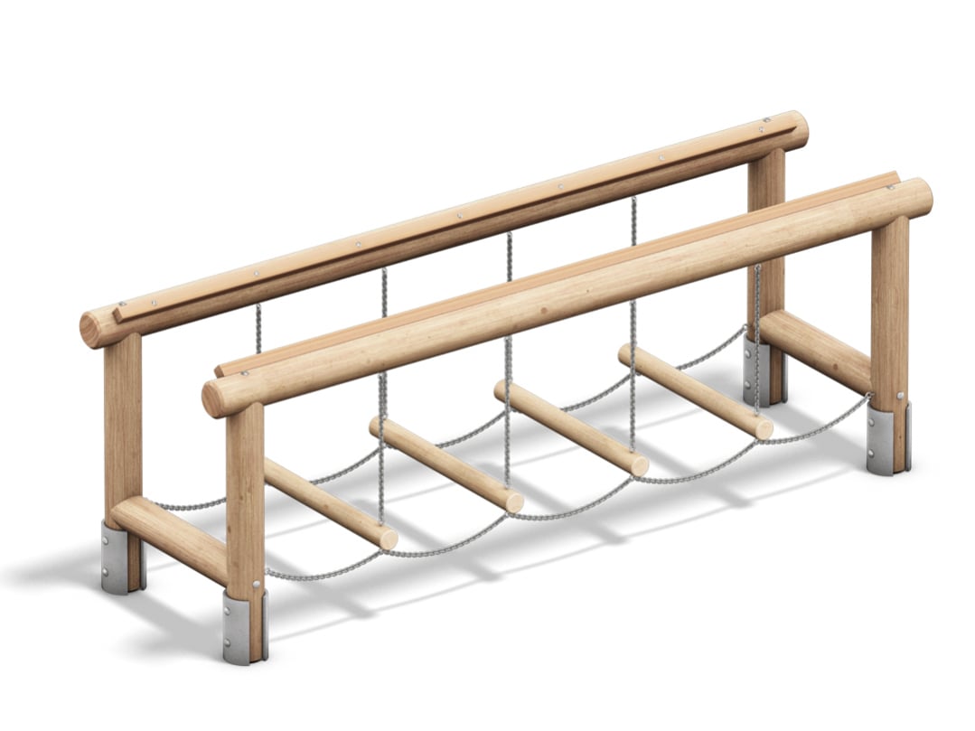 PLAYPARC® Balance and Climbing Park Element Swinging Bridge