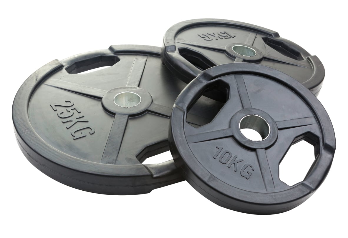 Weight Plate, rubberized, Ø 50 mm borehole