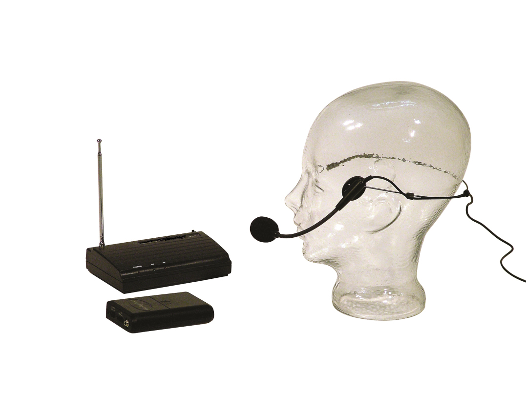 Aschenbach® wireless microphone system Gemiplus with headset