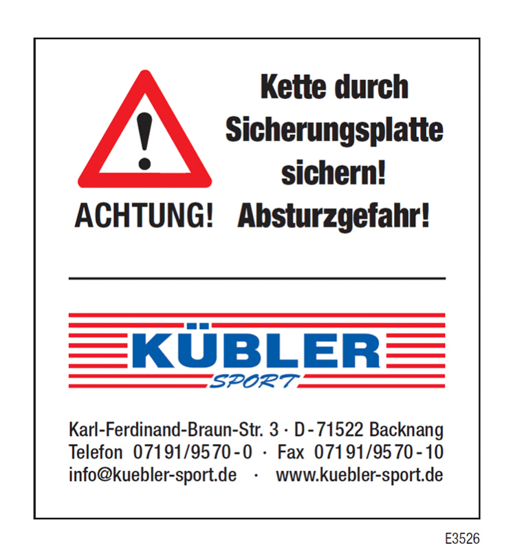 Sticker - Secure Chain with Locking Plate