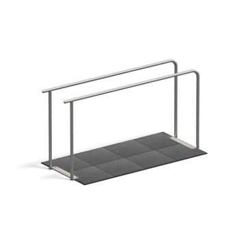4FCIRCLE® Station Dips Bars 2-fold, with foundation & impact protection plates
