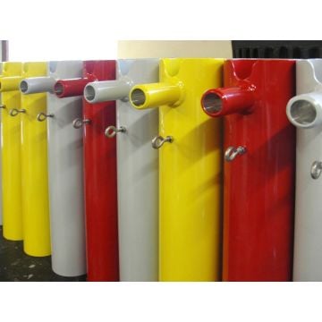 Flagpoles powder-coated according to RAL colour chart, 6 m - 9 m