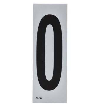 Self-adhesive number