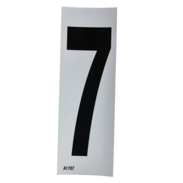 Self-adhesive number