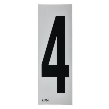 Self-adhesive number