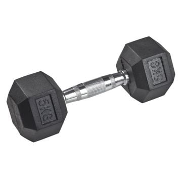 tanga sports® Rubber Dumbbell HEX