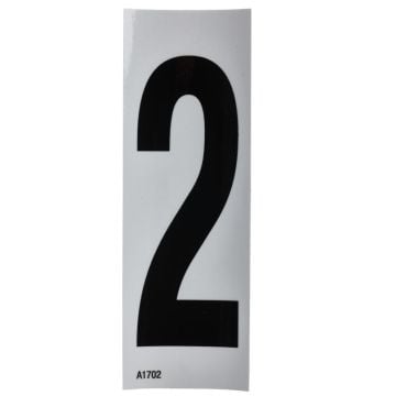 Self-adhesive number