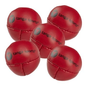 tanga sports® 5-piece leather strike ball set - 80g