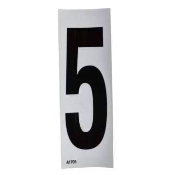 Self-adhesive number