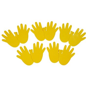tanga sports® Floor Markers Hands, Set of 5