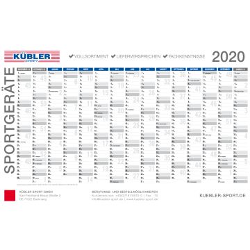 Kübler Sport® Wall Calendar