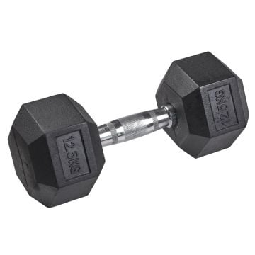 tanga sports® Rubber Dumbbell HEX