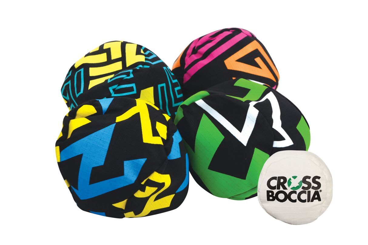 Crossboccia Family Pack Pro - Jeu De Boules En Tissu Pour 4 Joueurs - Version Moderne De La Pétanque
