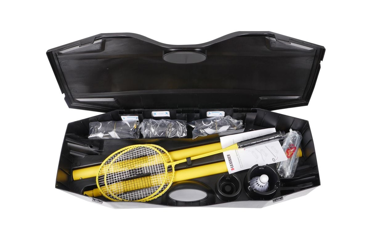 Rete Badminton/volley Portatile - Regolabile 510x155 Cm, Con Pali E Borsa - Foto 5