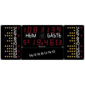 Stramatel® Multisport Eco Indoor Scoreboard, four modules