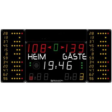 Stramatel® Multisport MD Indoor Scoreboard, four modules