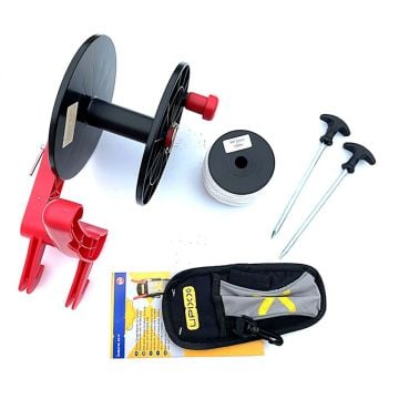 First line marking set with hand reel and 150 m cord