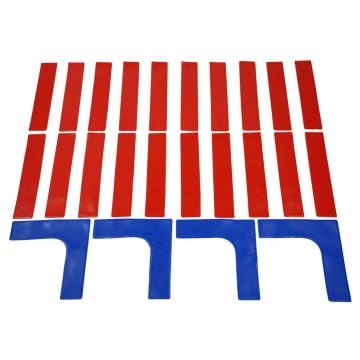 Kübler Sport® Floor Marking Set Lines and Corners, Set of 24