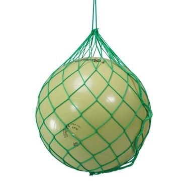 Ball net for exercise balls