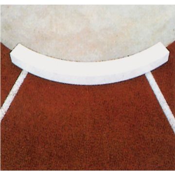 Shot put toe board made of full plastic