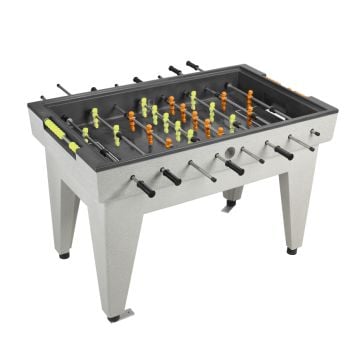 Outdoor foosball table made of polymer concrete