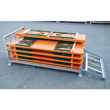 Transport box for beer tent sets