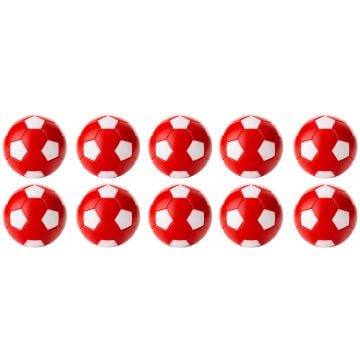 Table Soccer Foosballs, Colorful, Set of 10