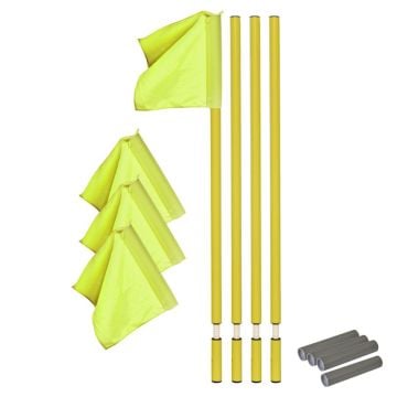 Kübler Sport® Yellow Adjustable Limit Poles 4-Pack